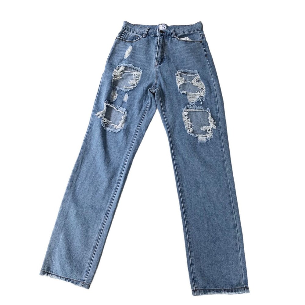 Distressed Blue Women's Jeans